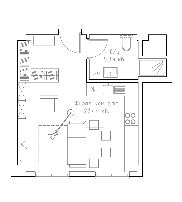 План апартамента