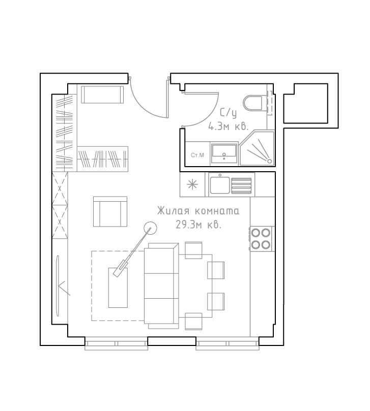 План апартамента